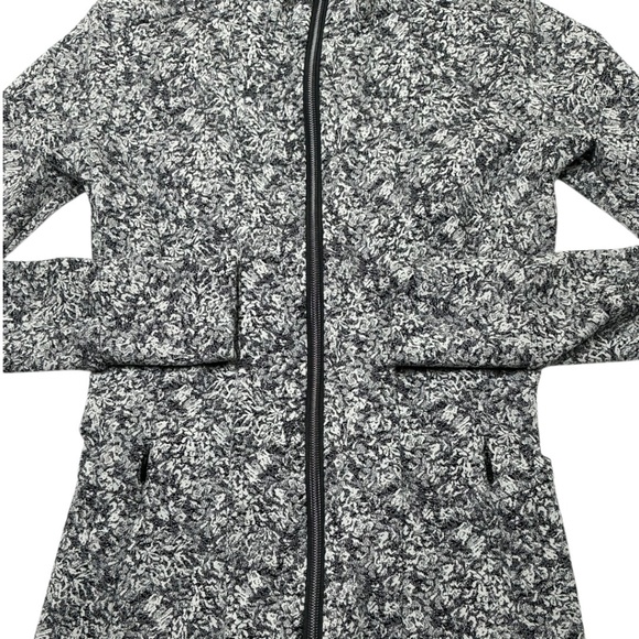 Athleta Shanti Moonflower Jacquard Textured Jacket Black - Picture 4 of 9